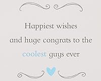 Vista 3 de Papyrus Tarjeta de boda LGBTQIA+ para novios (los chicos más geniales de la historia)