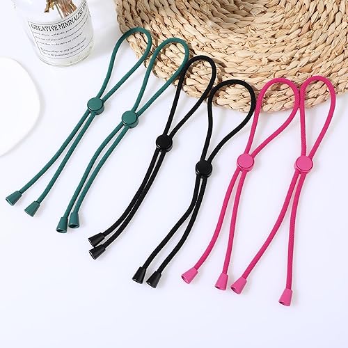 Miniatura 7 de 6 lazos ajustables para el cabello, diademas de satén natural para cabello corto, rizado, moño largo y cabello natural, accesorios ideales para el