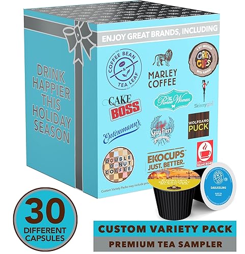 Miniatura 2 de Paquete variado de té surtido que incluye té verde, té negro, té Earl Grey y té de hierbas, cápsulas de té de una sola porción para máquinas Keurig