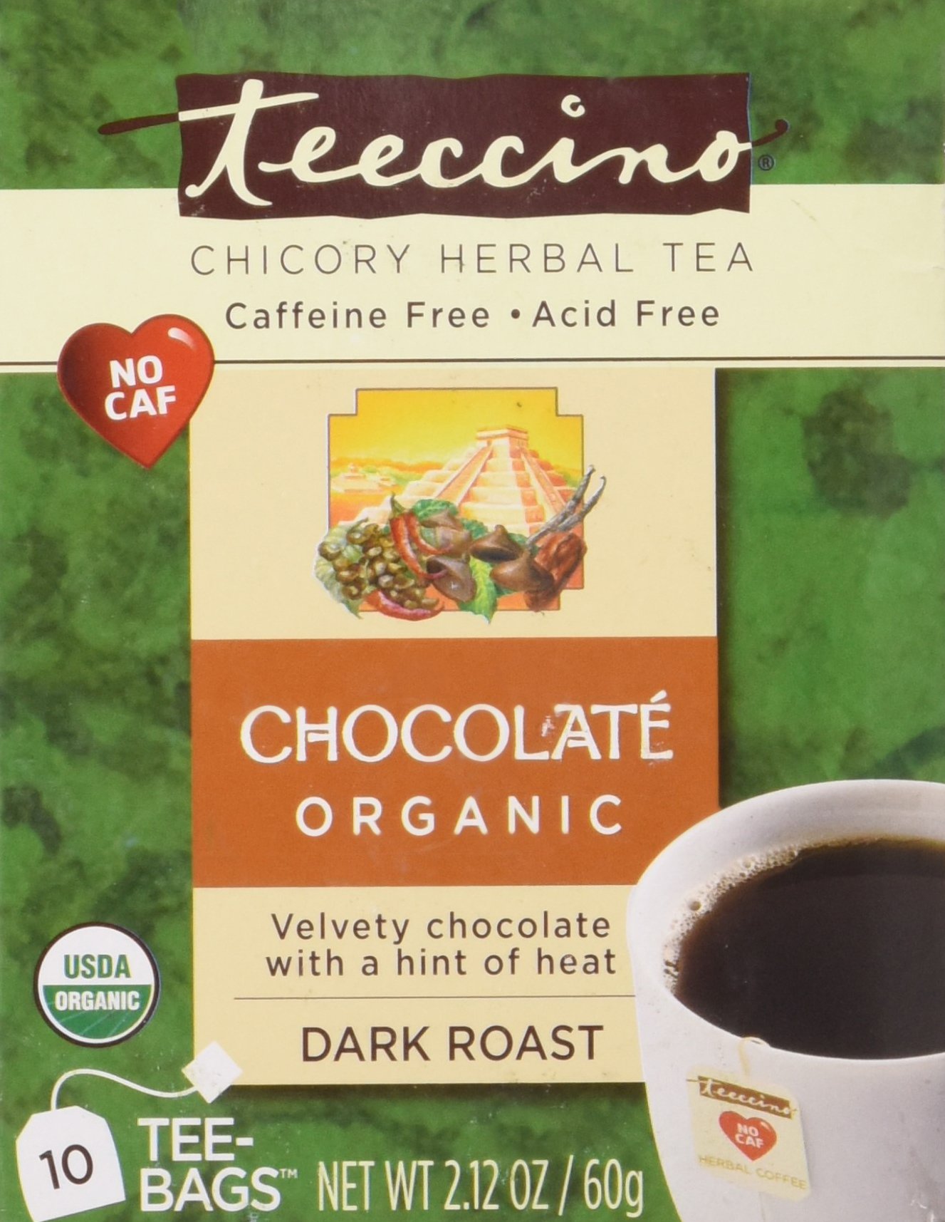 TeeccinoTeeccino Herbal Coffee Chocolate Dark Roast 1 Tea Bags 0