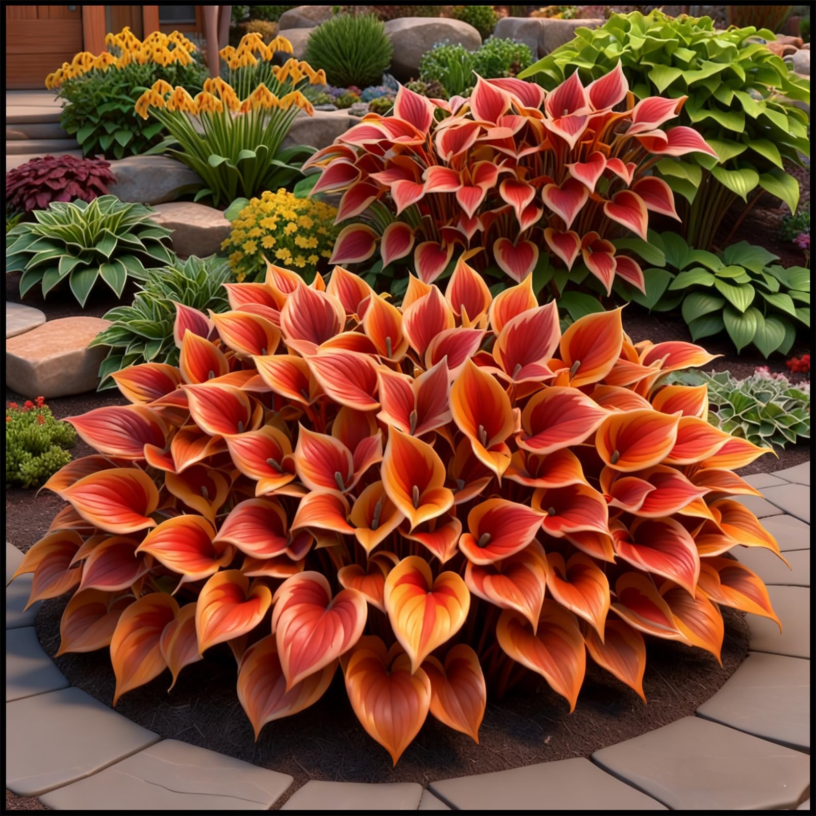 Rizomi di Hosta-Per Ogni Spazio/Resistente e Facile da Curare/Colore Vivido/Decorazione per Casa e Giardino-15 Rhizome-H