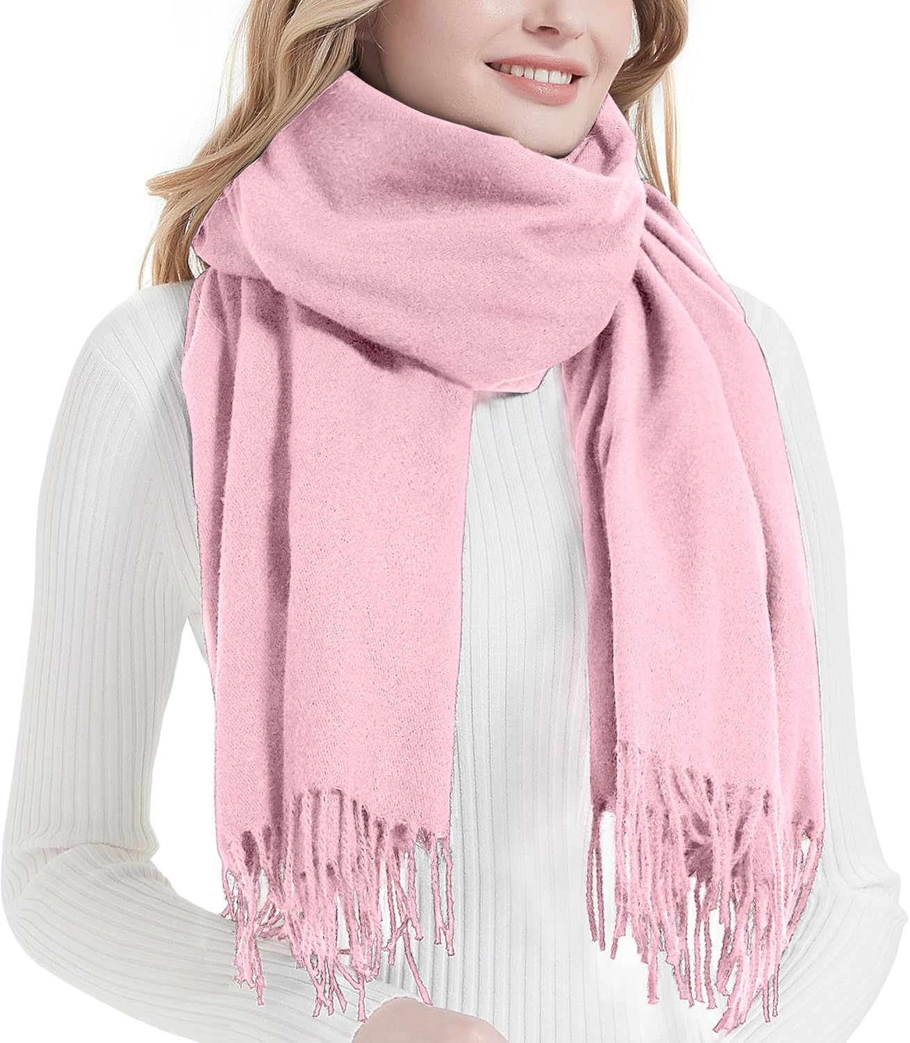 Landisun Scarf for Women Winter Soft Shawl Wrap Large Warm Fashion Blanket for Evening Dress Wedding Gifts