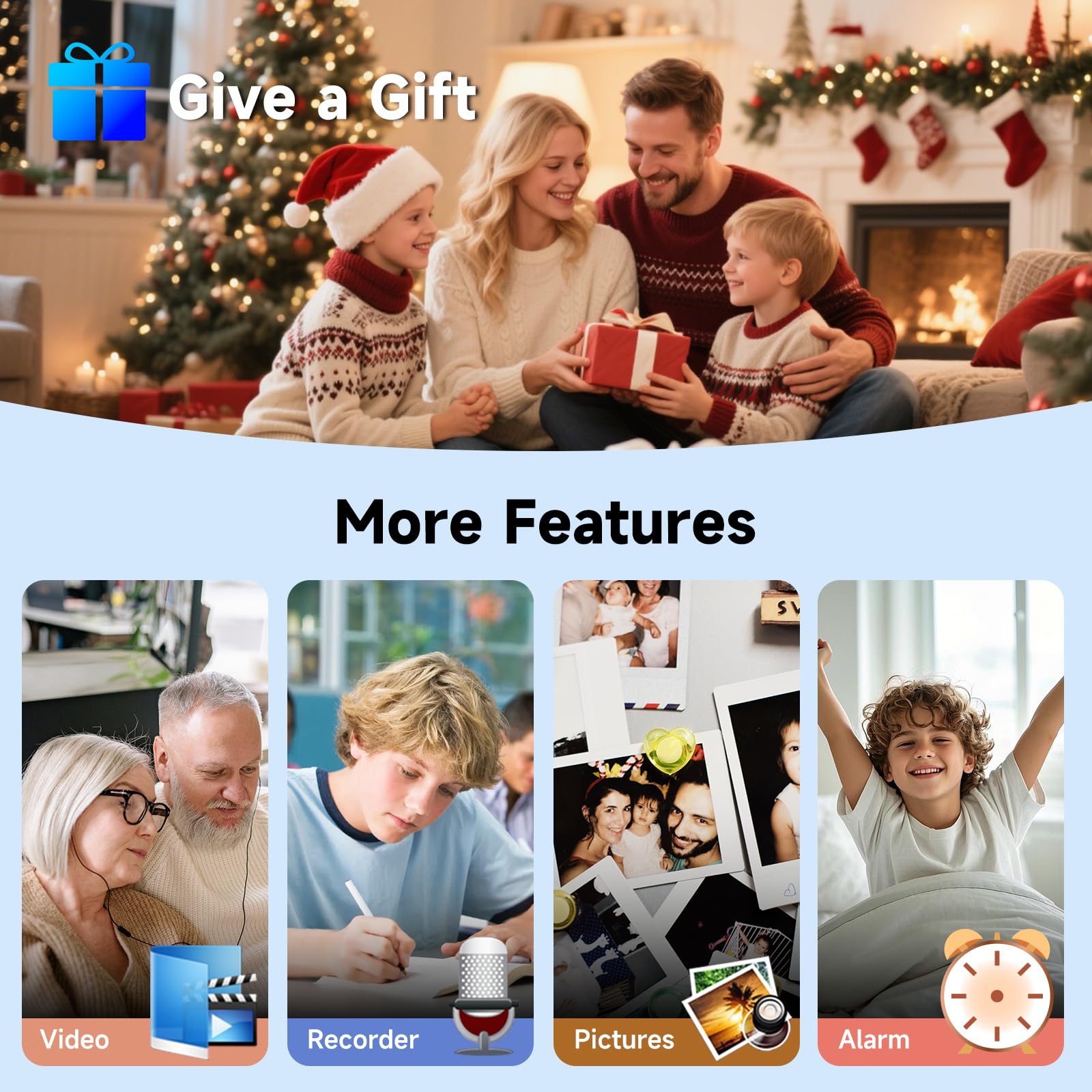 32GB Lettore MP3 Bluetooth 5.3 & Altoparlante – Aggiornamento con Tasti Fisici (Indietro, Menu, Volume), Solo 37g con Cuffie, Radio FM, Registratore Vocale, Design Mini, Espandibile fino a 128GB