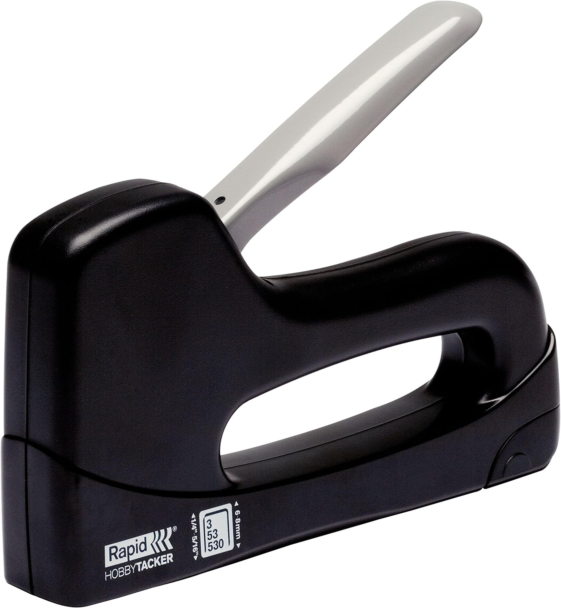 Hobbytacker Staple Gun, Compact & Light Weight, DIY Staple Gun with Staples Included, Finewire Staples for Upholstery Display Boards Schools (23781300)