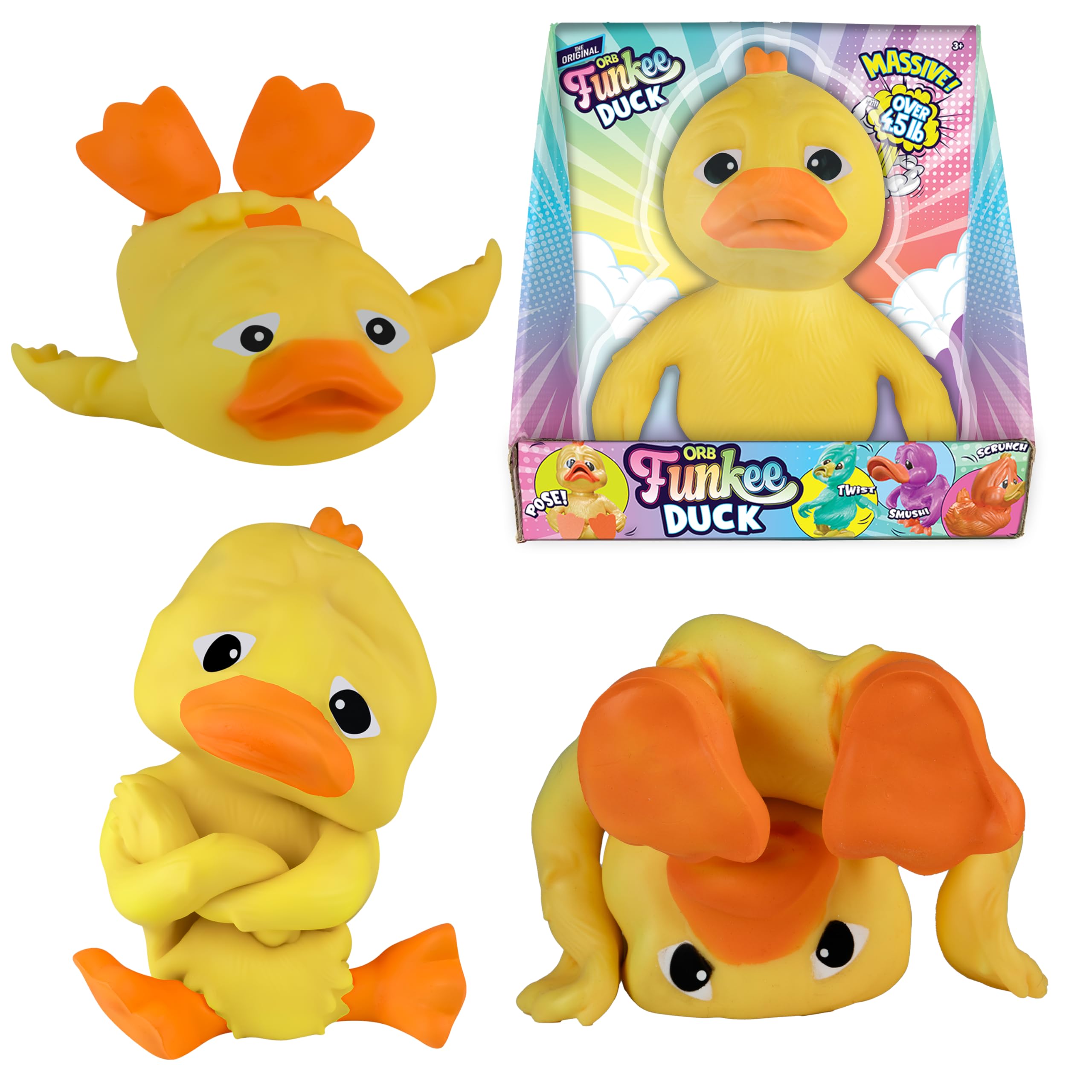 Amazon.com: ORB Funkee Monkee Animalz Jumbo Squishy Rubber Duck