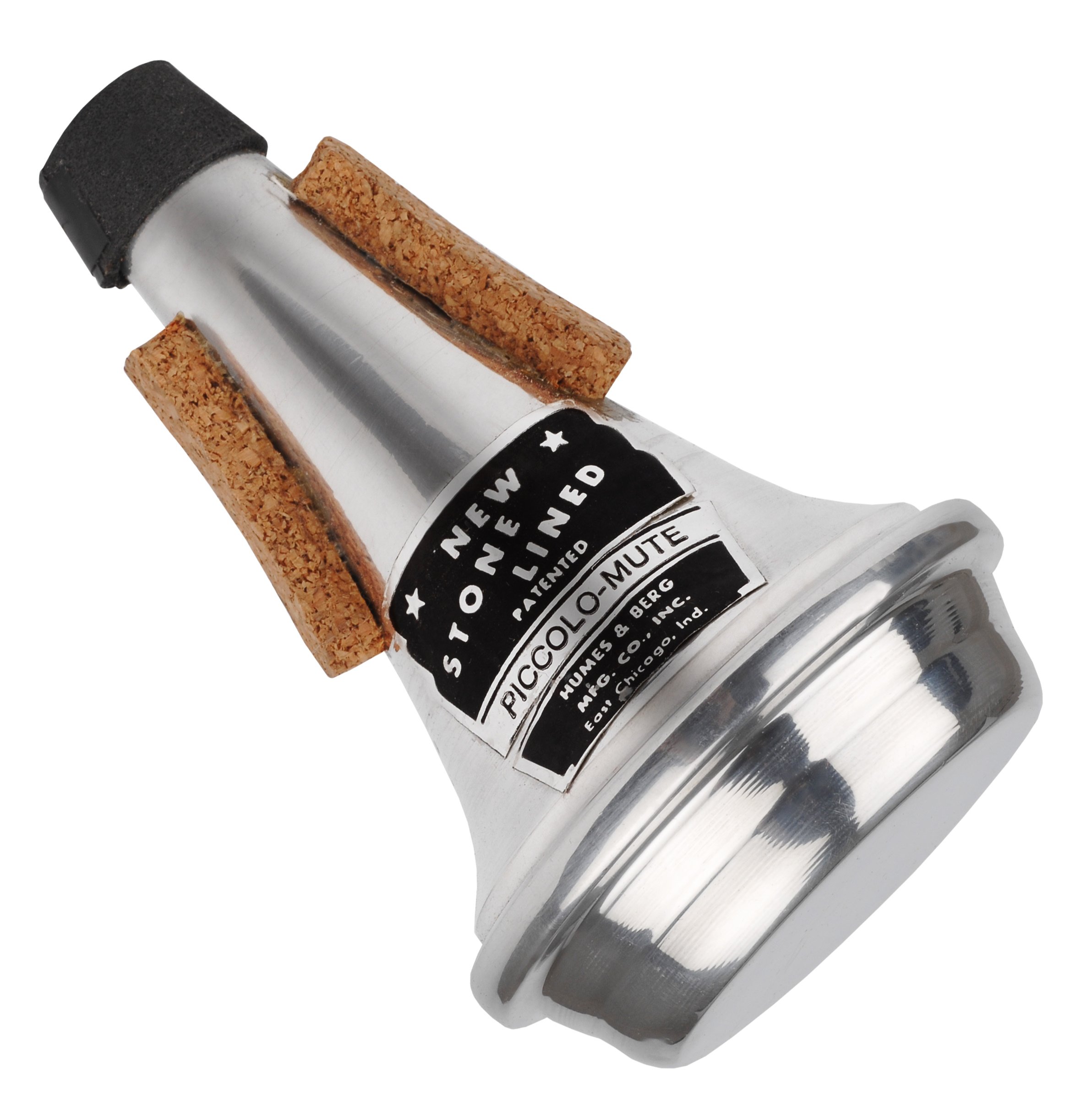 Humes & Berg Mute New Stone Lined Symphonic Straight 115A Piccolo Trumpet, silver, Piccolo-Trompete