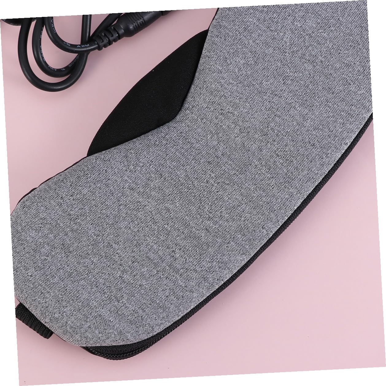 IMIKEYA Maschera per dormire a vapore ricaricabile USB maschera termica in pelle grigia senza profumo maschera oculare rilassante per alleviare la fatica e la testa adatta per casa ufficio e viaggi