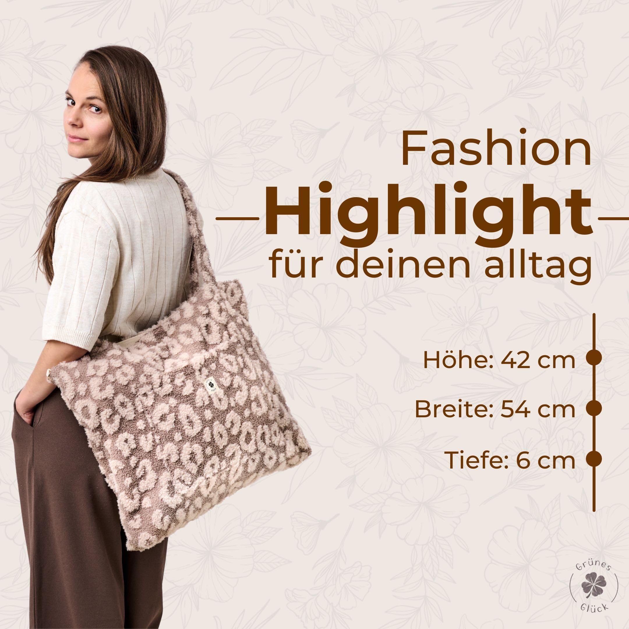 Teddy Mom Shopper, Leo Wickeltasche, Kinderwagentasche, Crossbody Bag | Premium Leo Wickeltasche mit vielen Innenfächern – als Kinderwagentasche oder Crossbody Bag flexibel einsetzbar.