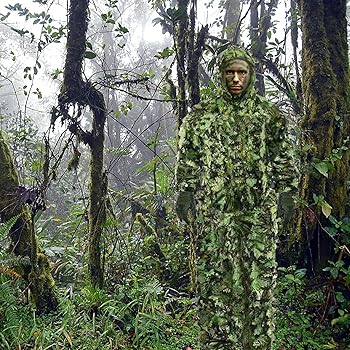 Amazon | [Gereton] ギリースーツ 森林 サバゲー 戦闘服 迷彩服 上下