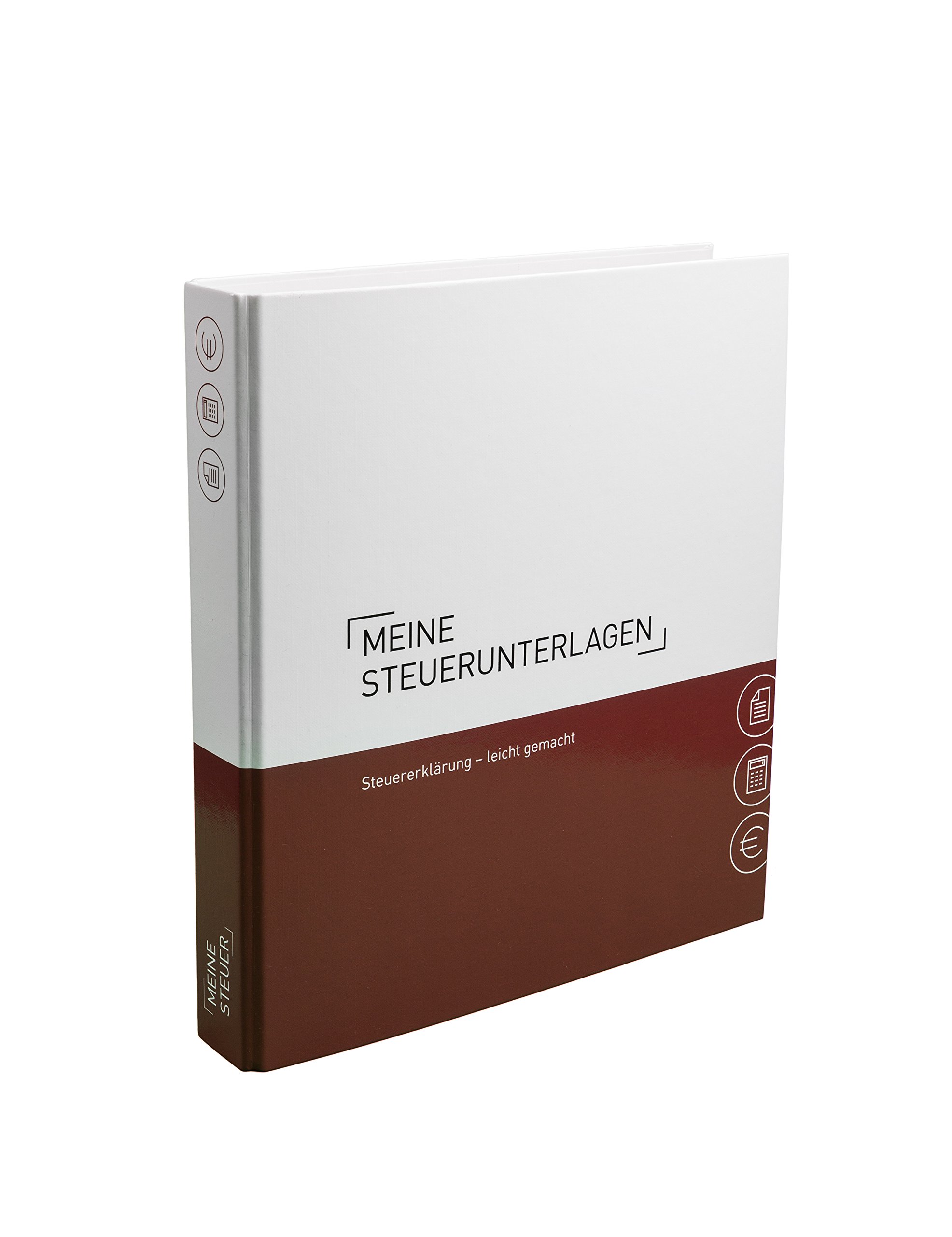 PLASTOREG Smidt GmbH 6er-Pack Themenringbücher mit Register für Versicherungen/Steuern/Vorsorge/Finanzen/Dokumente/Betriebskosten, A4, Bunt, Karton, Ringbuch