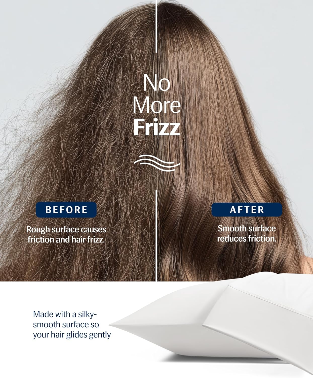 REST® Evercool®+ Cooling Pillowcases King - 2 Pillowcases for Sensitive Skin, Silver Infused Fabric for Hygienic Sleep, Silky Smooth for Curly Hair, High Elastic for Snug Fit (19x35 inches) - Image 5