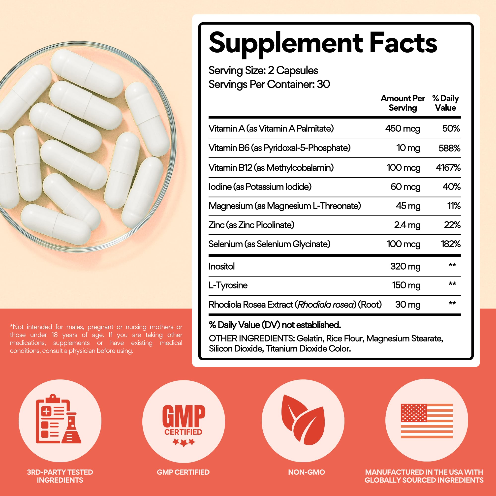 VoomVaya Thyroid Support for Women with Iodine & Selenium - Go Go Thyroid — Amazon image 7