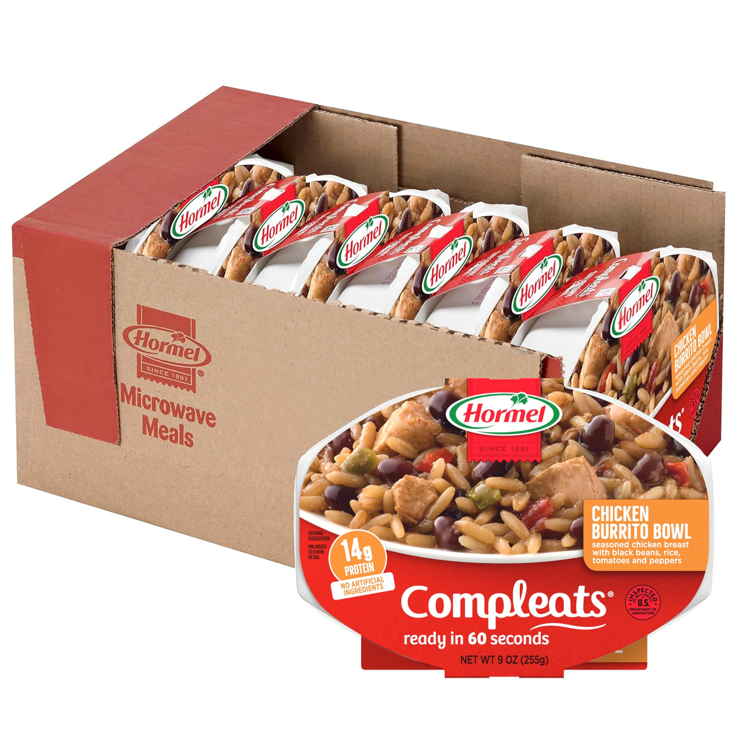 CompleatsChicken Burrito Bowl, 9 OZ, 6 Pack