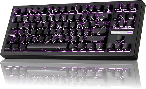 ZORNHER ZH870 Wireless Gaming Mechanical Keyboard,80% Bla…