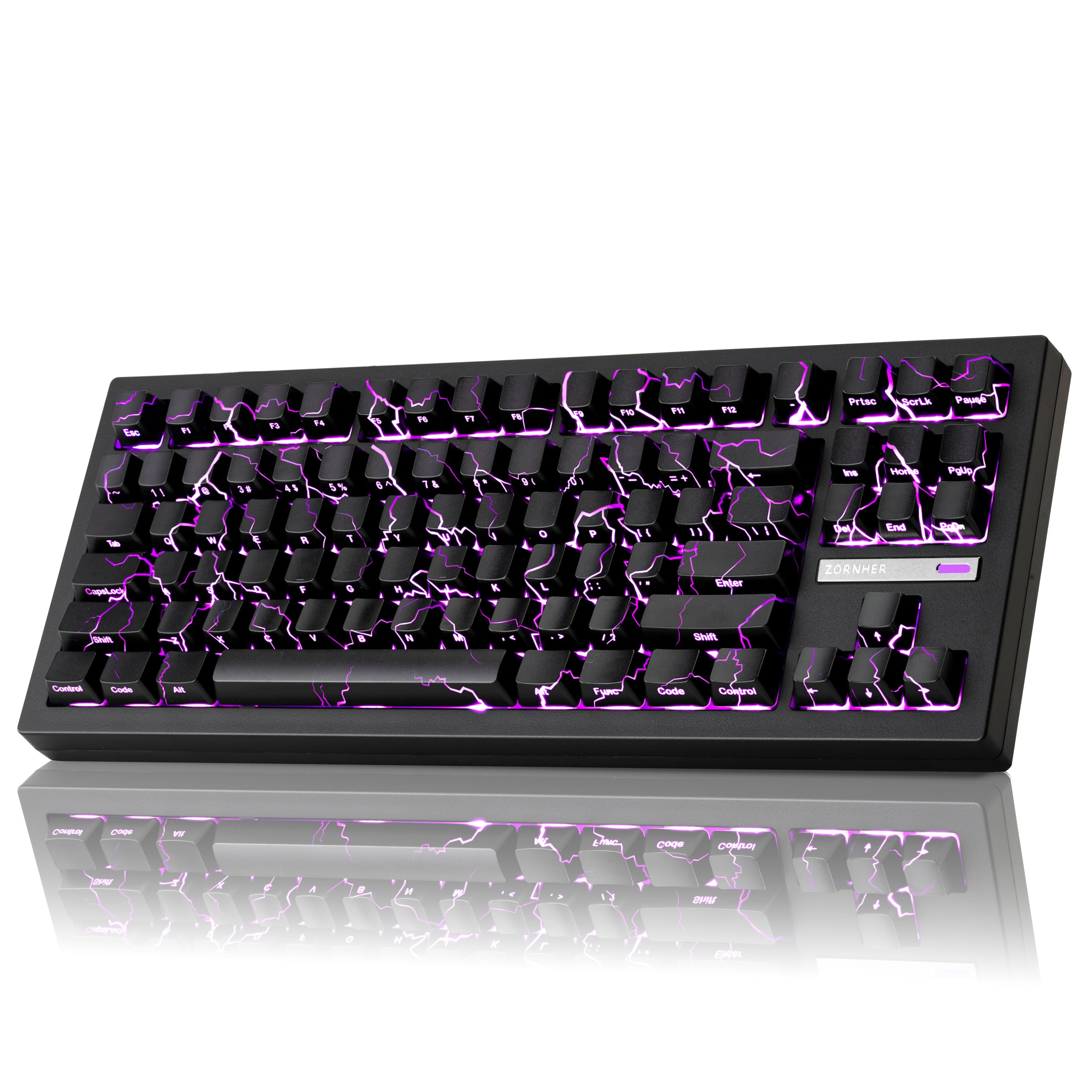 Amazon.com: ZORNHER ZH870 Wireless Gaming Mechanical Keyboard,80