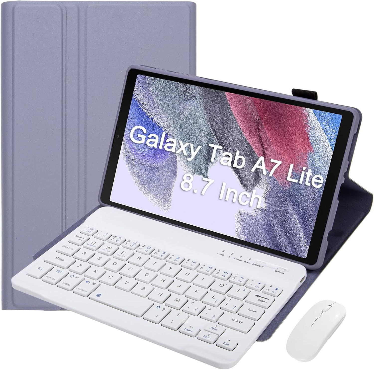 ECYASR Estojo de teclado para Galaxy Tab A7 Lite 8,7 polegadas 2021