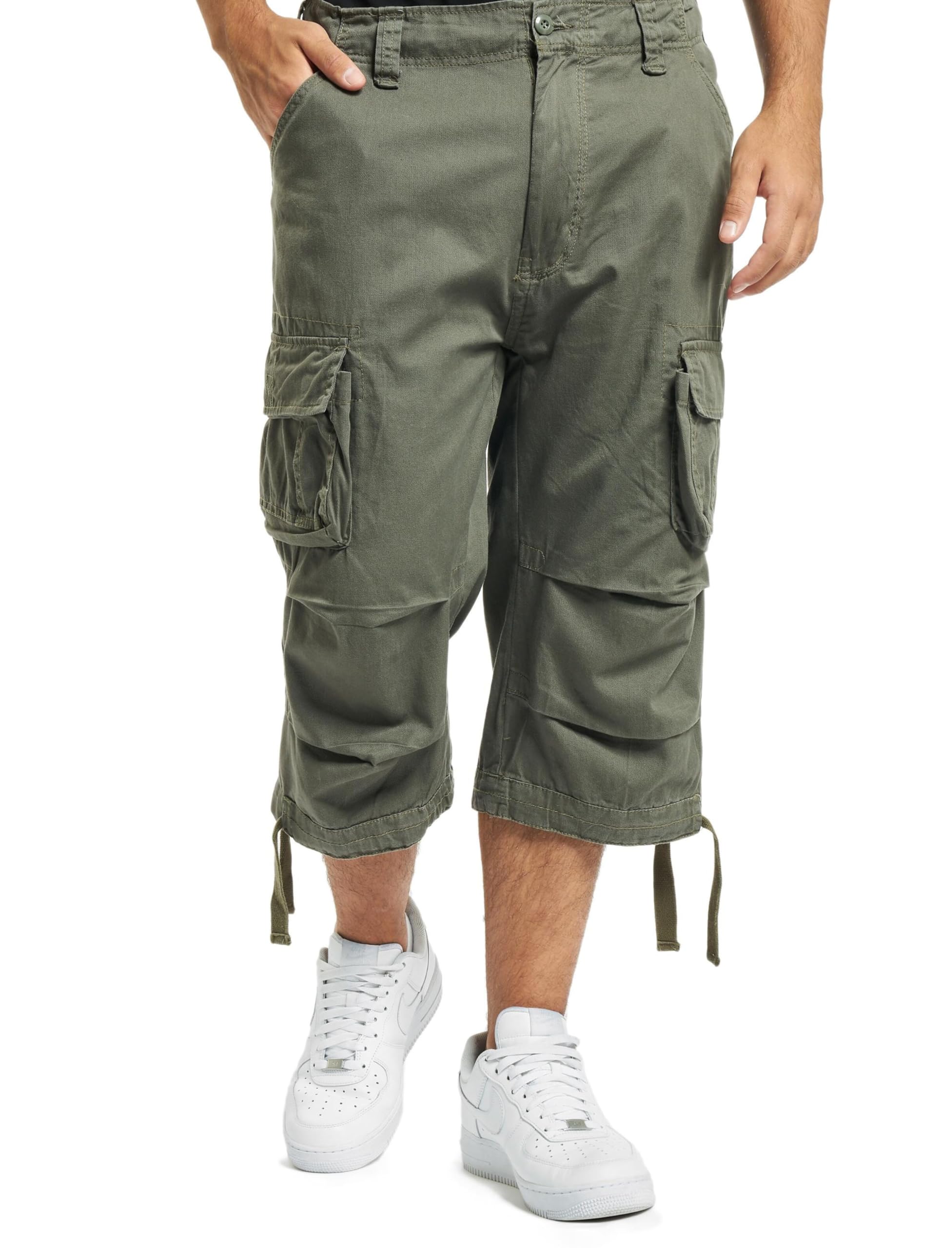 Brandit Urban Legend 3/4 Men's Cargo Short Trousers - Olive, 7XL