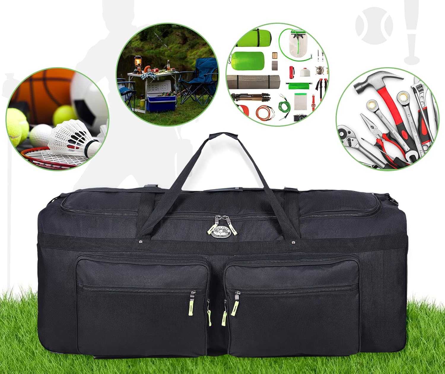 Gilbins Camp 1800 Denier Heavy Duty Soft Trunk With Shoulder Straps Great For Kids Going to Sleep Away Camp