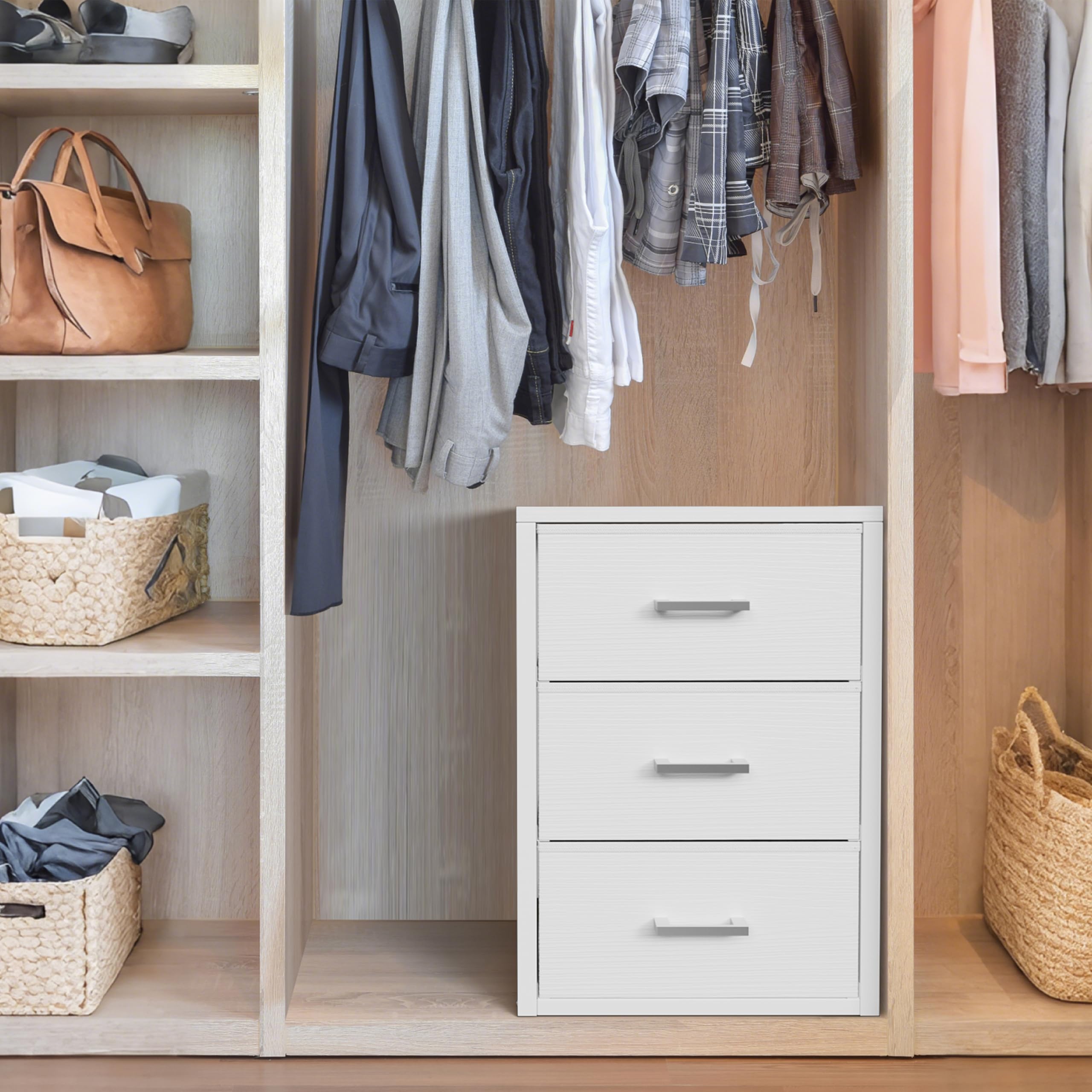 Amazon.com: BOLUO Closet Drawers White Fabric 3 Drawer Small Dresser for Closet Organizers and Storage Bedroom Dorm Modern : Home & Kitchen Amazon.com: BOLUO Closet Drawers White Fabric 3 Drawer Small Dresser for Closet Organizers and Storage Bedroom Dorm Modern : Home & Kitchen