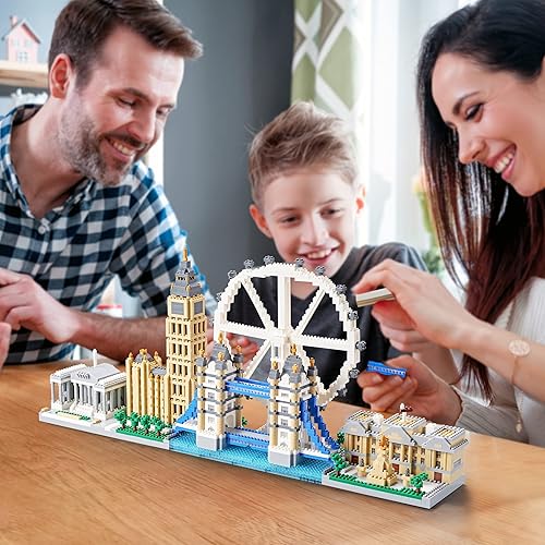 Miniatura 5 de HGB Nincrane DAFDAG Micro Blocks London Skyline Big Architecture Collection Bloque de construcción para adultos, kit de modelo y regalo para niños y