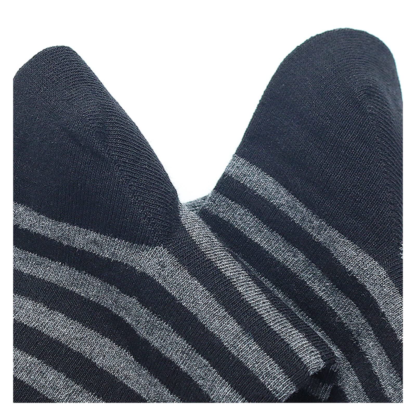 Calcetines para hombres de gran tamaño de negocios de los hombres calcetines de vestir a rayas negro gris puro hombres calcetines de algodón de tamaño (5pairs / lote) ( Color : 4 , Size : EU41-48 )