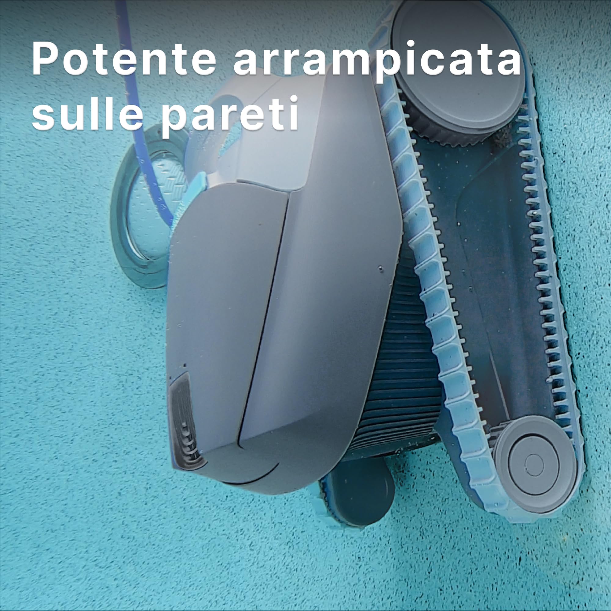Dolphin SX 20 Robot pulitore automatico per piscina interrata e fuori terra fino a 10m - Pulizia pareti e fondo - Accessori piscina