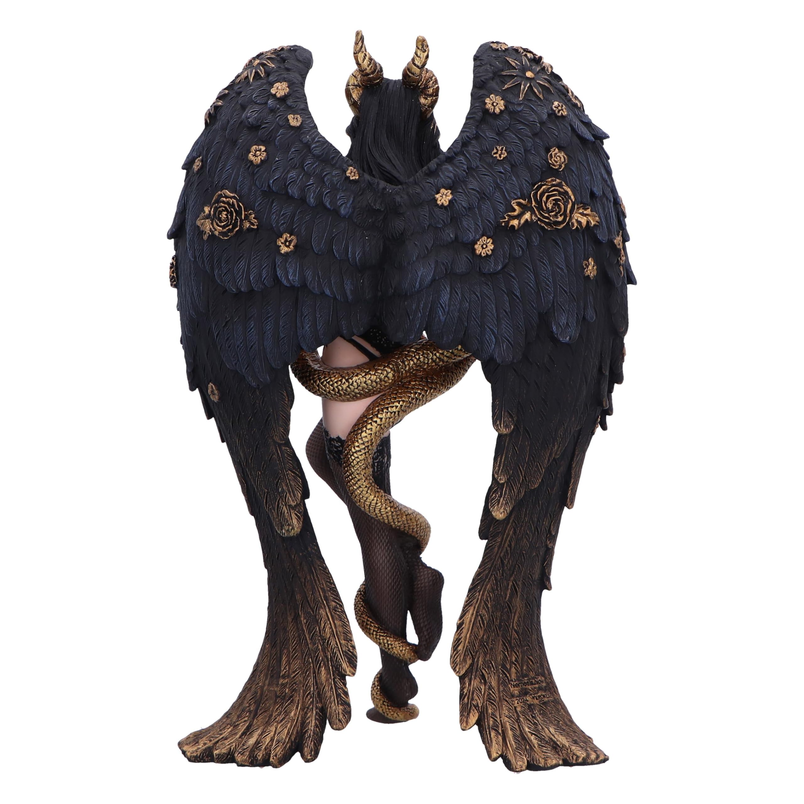 Nemesis Now Lilith - Figura Decorativa de la Primera tentadora de 25,5 cm, Resina, Negra, fundida en la Mejor Resina, Pintada a Mano por Expertos