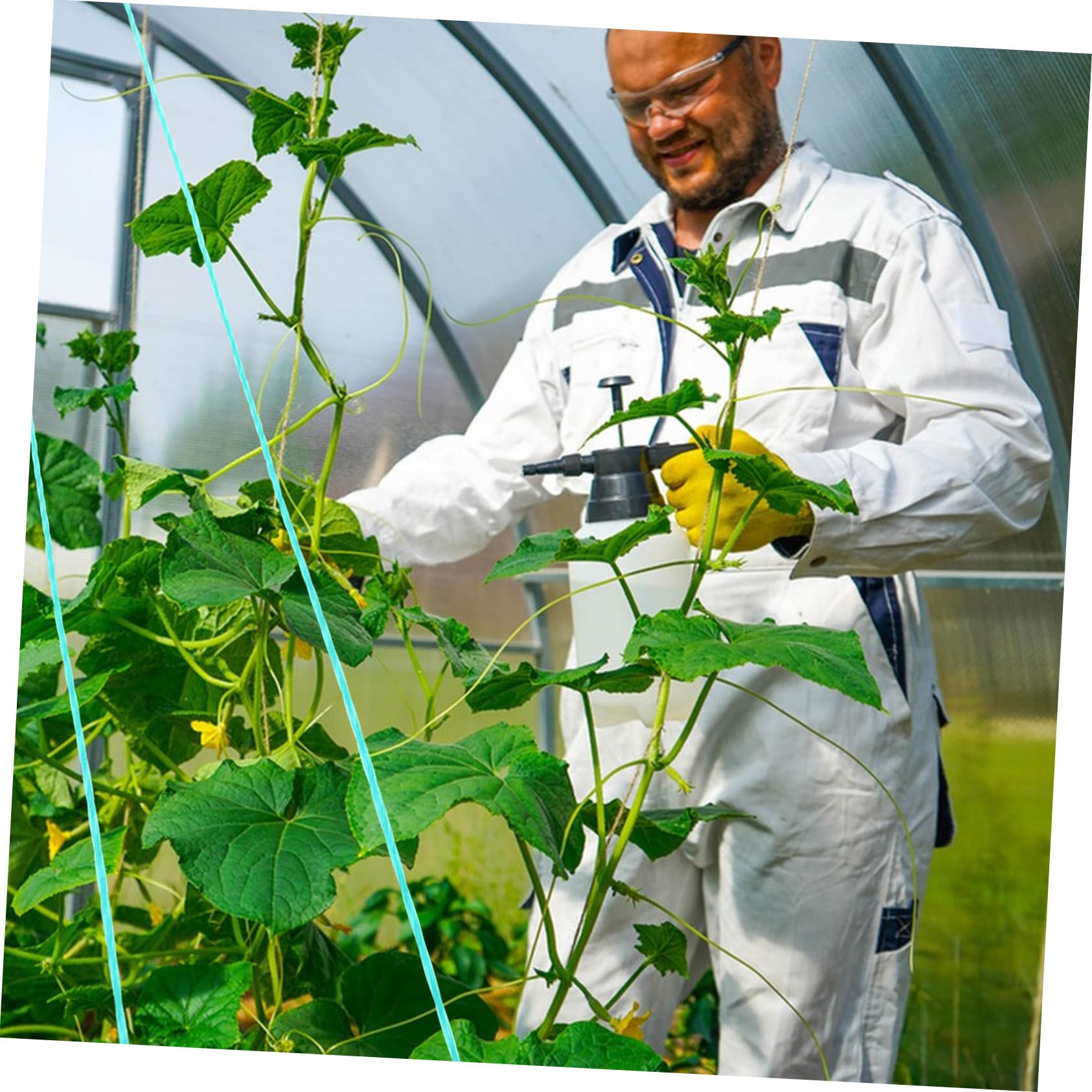 VICASKY Corda da Giardino in Polietilene e Nylon Fili Verde Resistente alla Trazione e Corrosione per Piante Rampicanti Rete da Pesca e Legatura Agricola Unico Multiuso