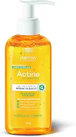 Darrow Actine Oil Control Gel de Limpeza Dermatológico Facial com Ácido Glicólico e Vitamina B5 para Controle da Oleosidade, Pele Matificada Sem Efeito Rebote e Poros Desobstruídos, 140g