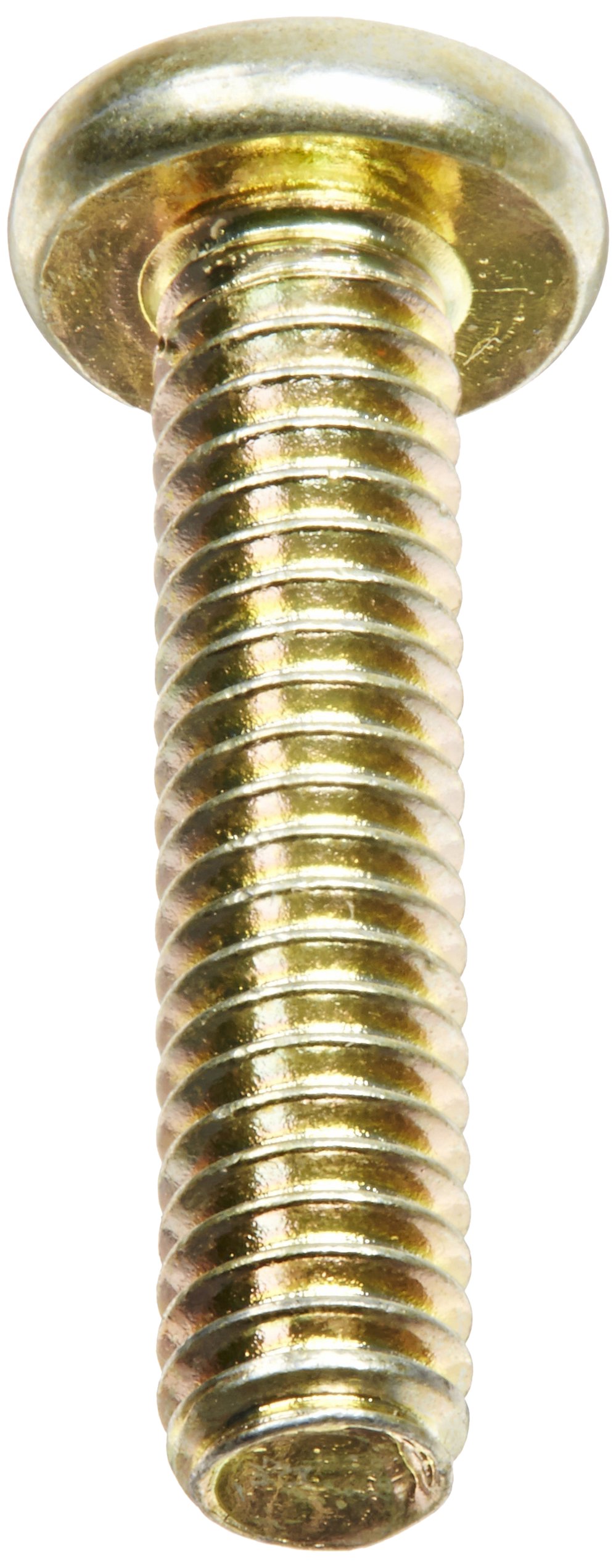 pv　NISHIUCSSpirit 14-150 20.4 ＋15-135 Steel Pan Head Machine Screw, Yellow Zinc Plated, Meets ASME B18