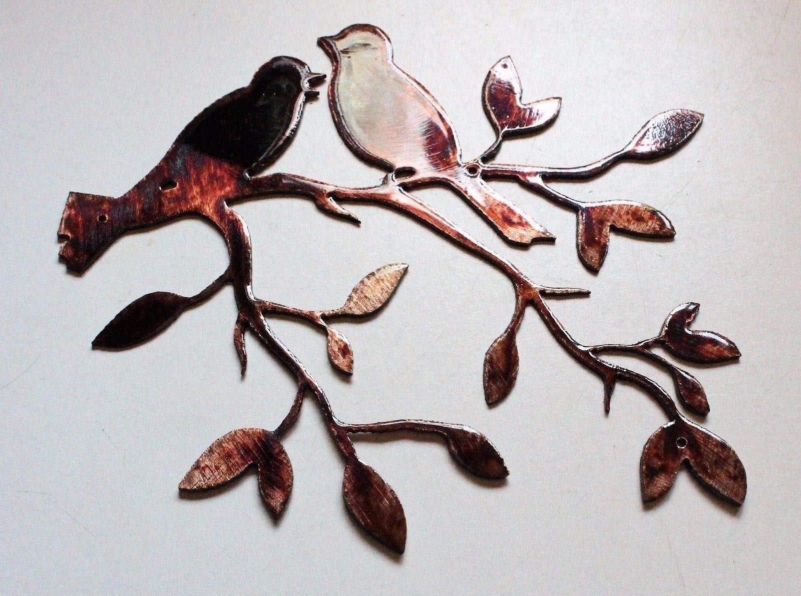 Love Bird Olive Leaf Branch 7 1/2
