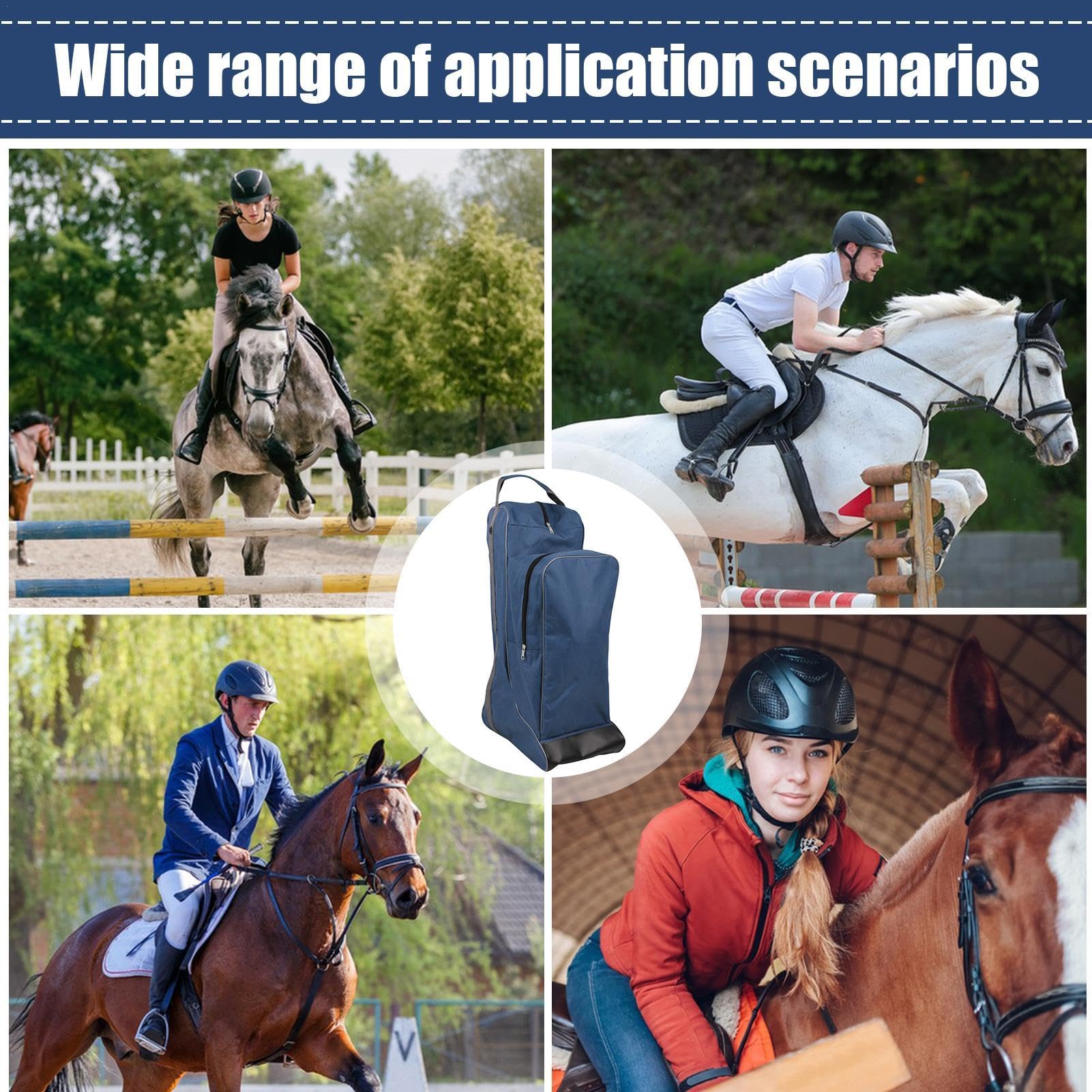 Sac pour bottes d'équitation hautes - Sac de sport d'équitation professionnel - Grande capacité - Résistant à l'usure - Pour cavaliers