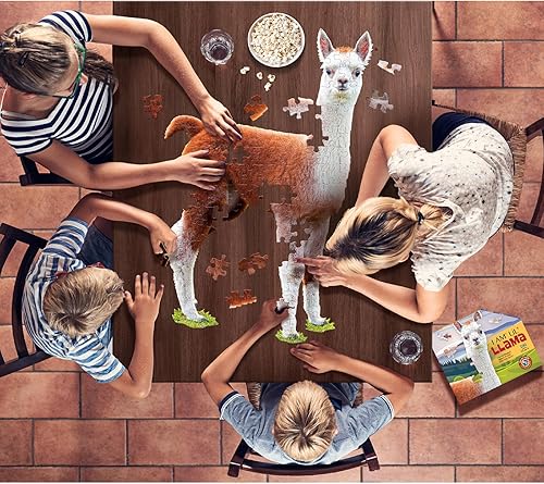 Miniatura 8 de Madd Capp LiL' LLAMA - Rompecabezas de 100 piezas para mayores de 5 a 4011 años, borde único en forma de animal, tamaño de póster cuando se