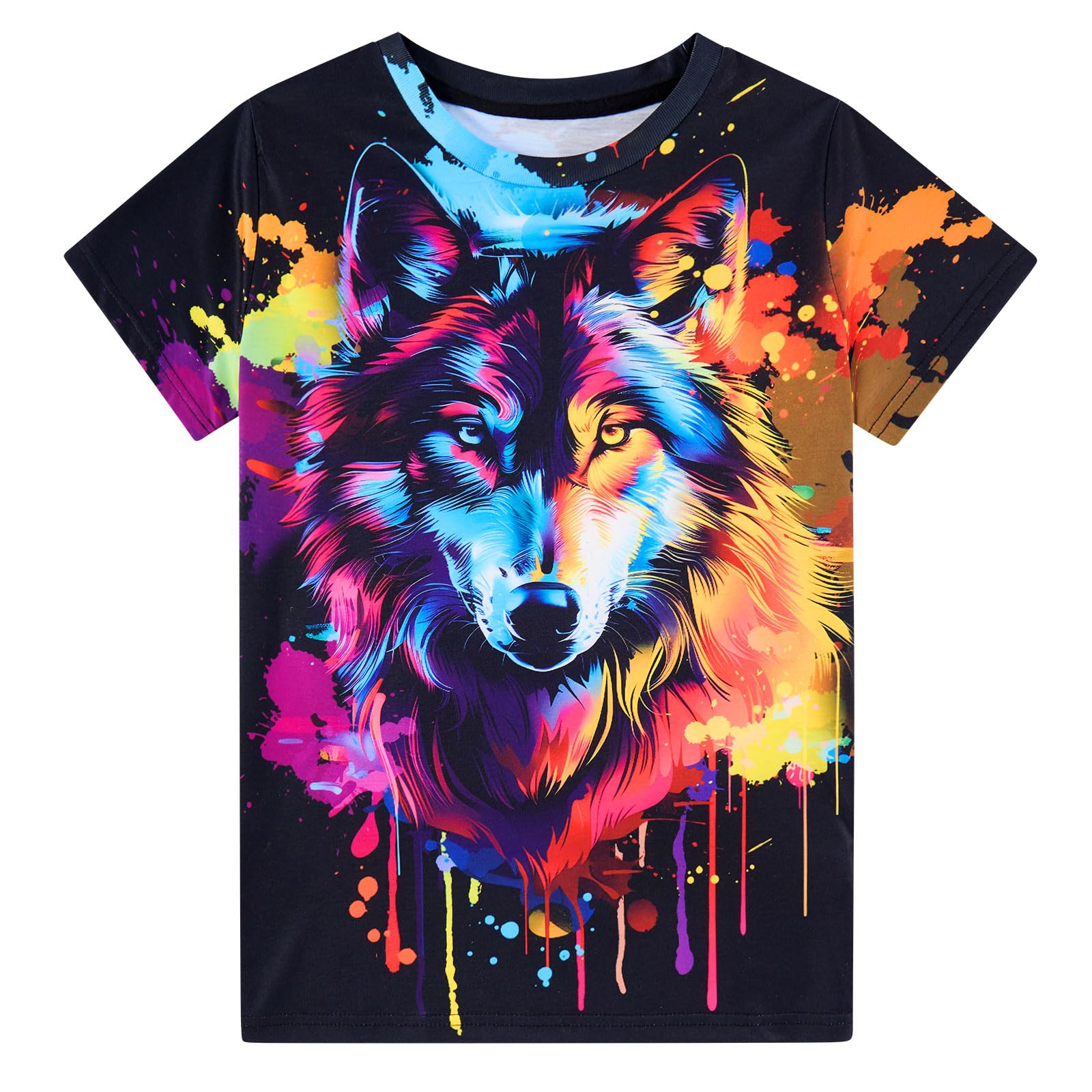 Belovecol Boys Girls 3D T-Shirt Cool Crewneck Short Sleeve Graphic T Shirt Summer Tee Shirts for Kids Teens 6-13 Years — view 12