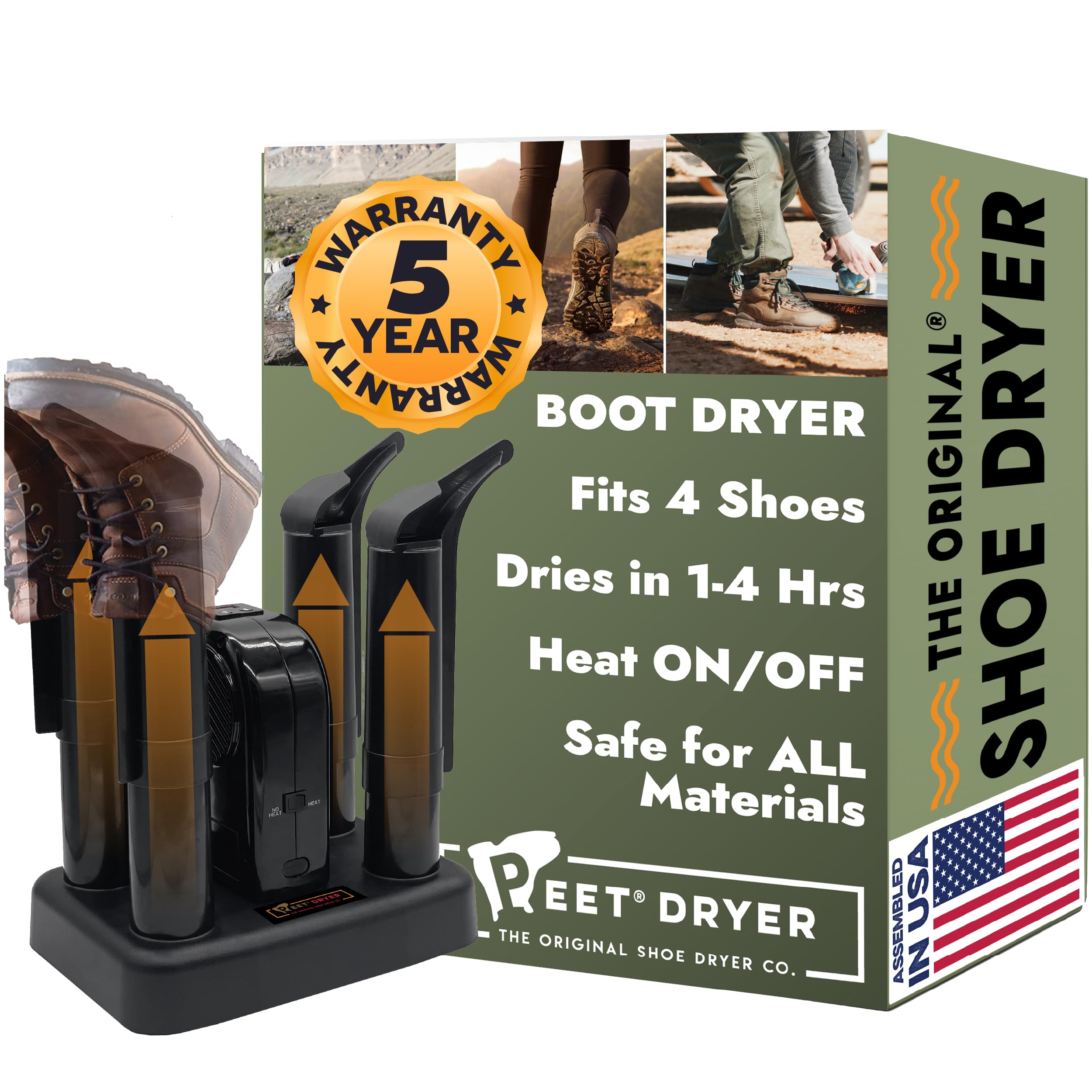 PEET Advantage Plus 4-Shoe Electric Shoe and Boot Dryer