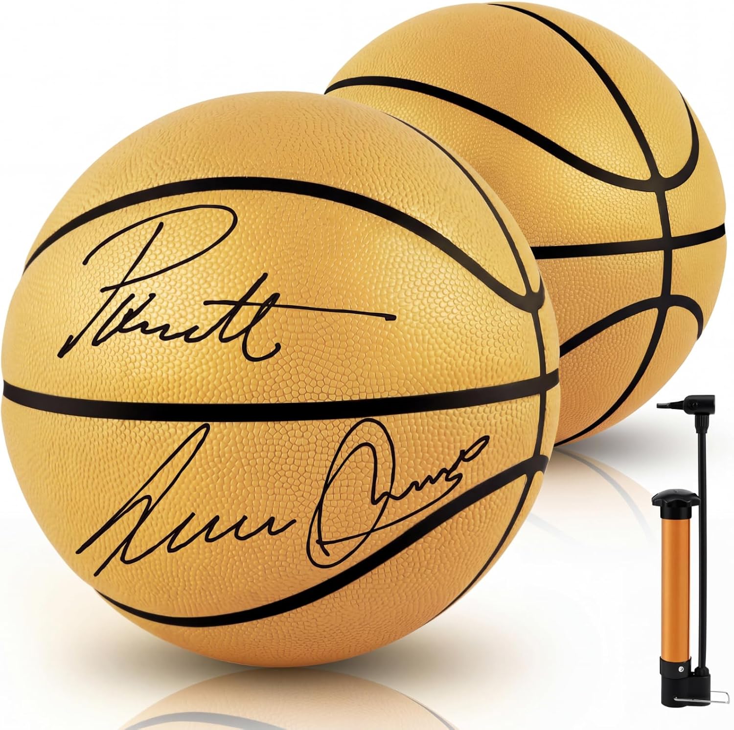 Hiboom Autograph Memorabilia Signed Basketball with Air Pump for Awards Trophy Banquets Senior Night Milestones Coach Basketball Lover Gift Indoor Outdoor