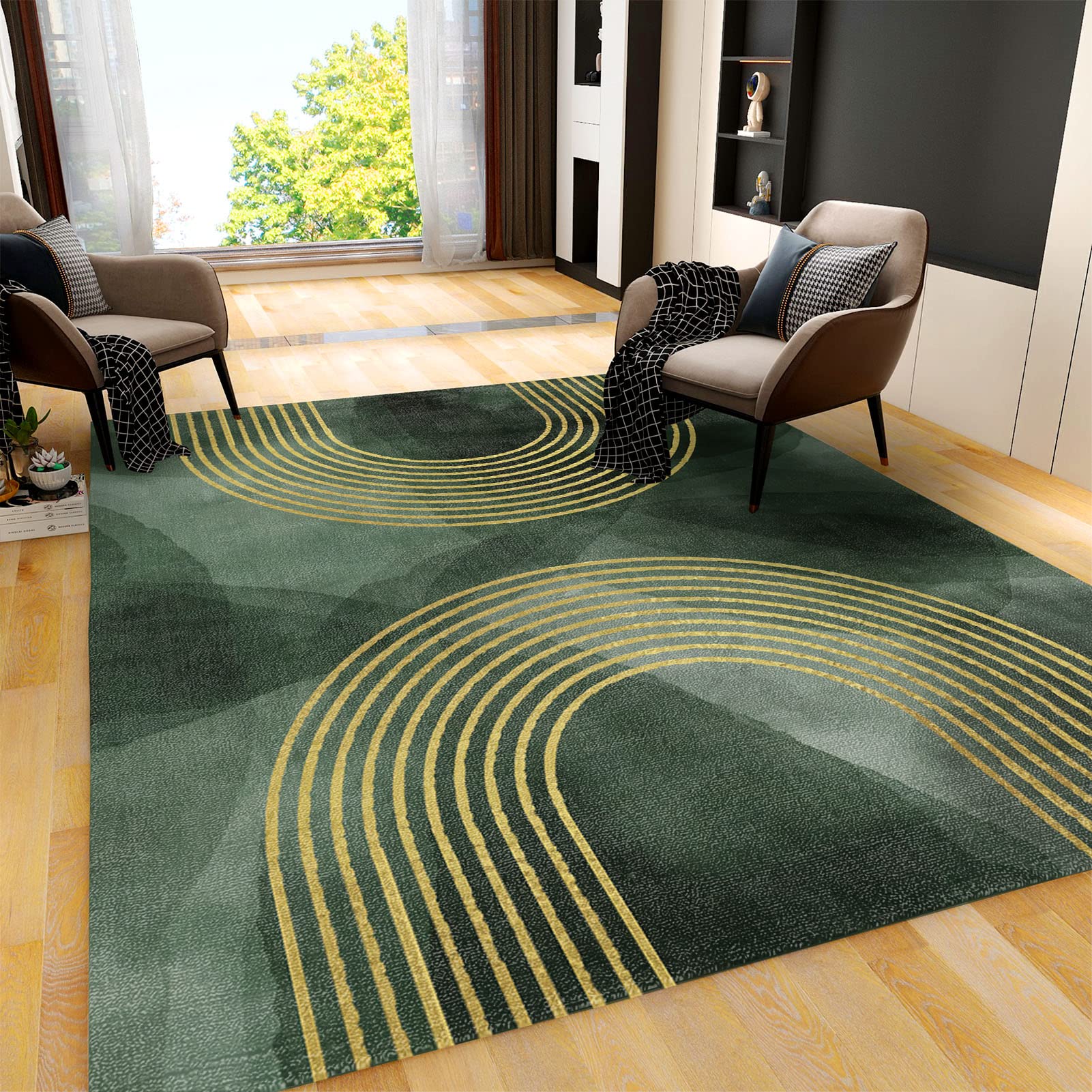 Abstract Tufted Rug ,Colorful Tufted Rug , Minimalist Rug , Modern Home