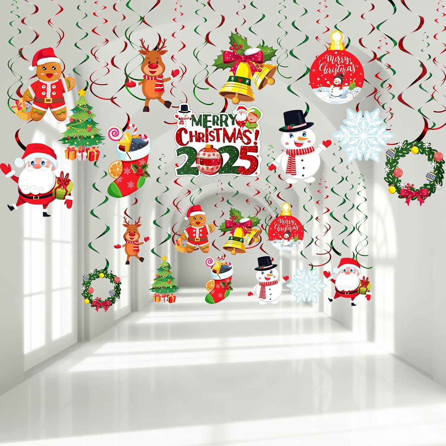 30 Pcs Christmas Hanging Foil Swirl Decorations Set Xmas Holiday Snowman Elk Sign Hanging Swirls Ceiling Decorations for Indoor Outdoor Xmas Holiday Party Supplies (Snowman Elk) 30 Pcs Christmas Hanging Foil Swirl Decorations Set Xmas Holiday Snowman Elk Sign Hanging Swirls Ceiling Decorations for Indoor Outdoor Xmas Holiday Party Supplies (Snowman Elk)