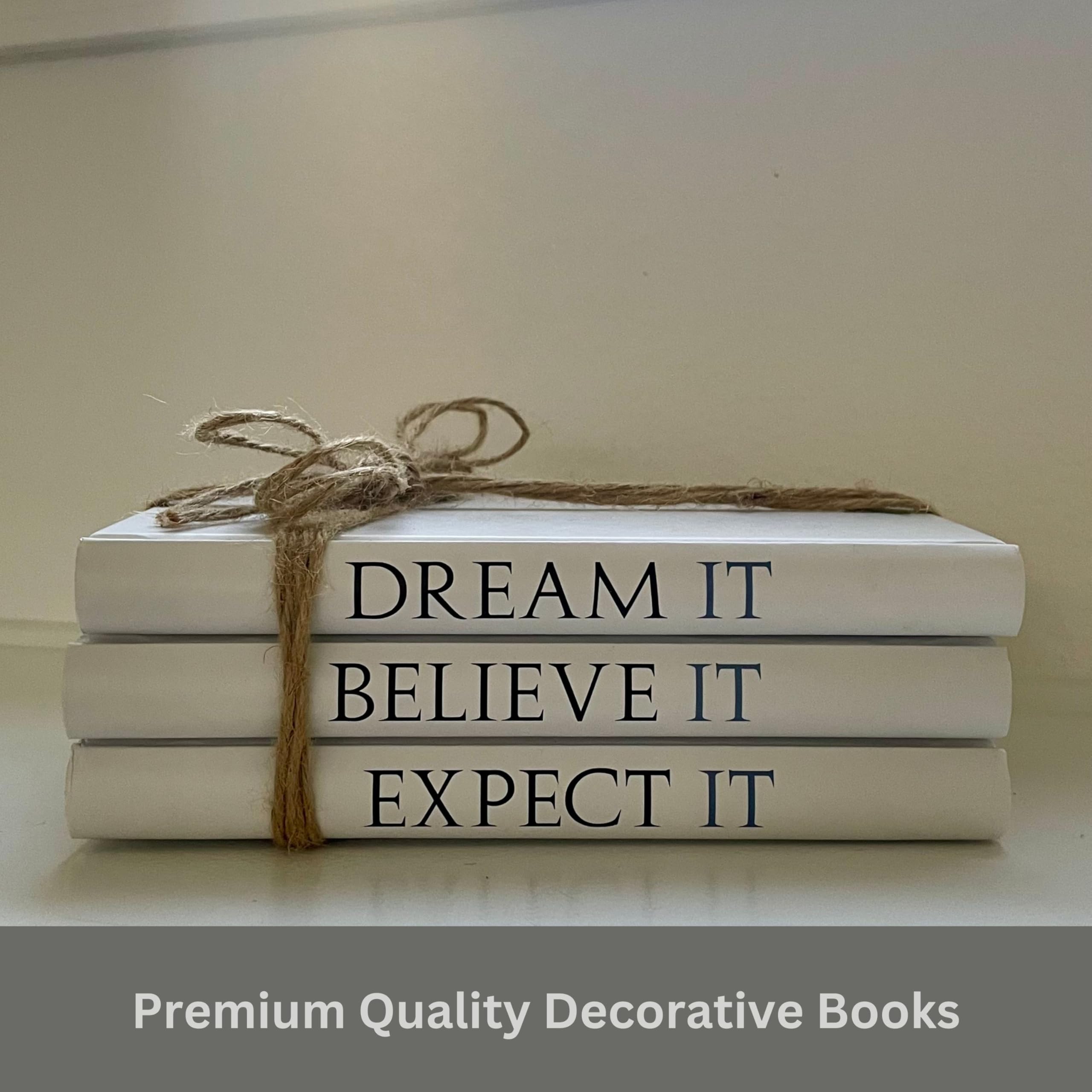 SPShadow 5 Pcs Decorative Books Aesthetic Chic Faux Book Set For Room Décor,Modern Home Decor
