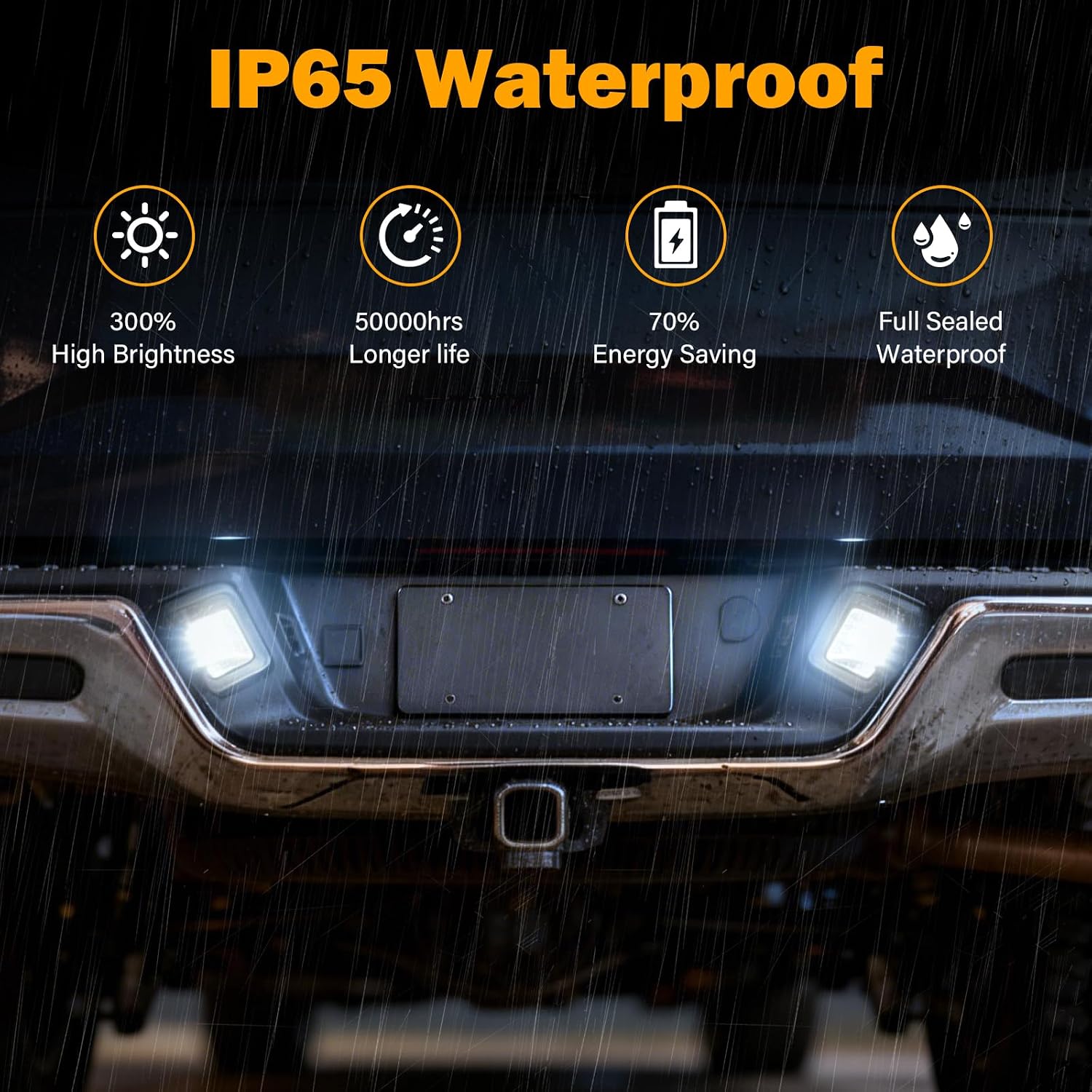 KanSmart LED License Plate Light Compatible with 2015-2020 F150 Accessories Tag Lamp License Plate Lamp Smoke Lens