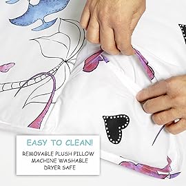 JumpOff Jo Nap Mat for Kids - Cozy Kids Rest Mat with Removable Pillow and Ultra Soft Blanket for Preschool, Daycare, and Sleepovers - Pink Dino