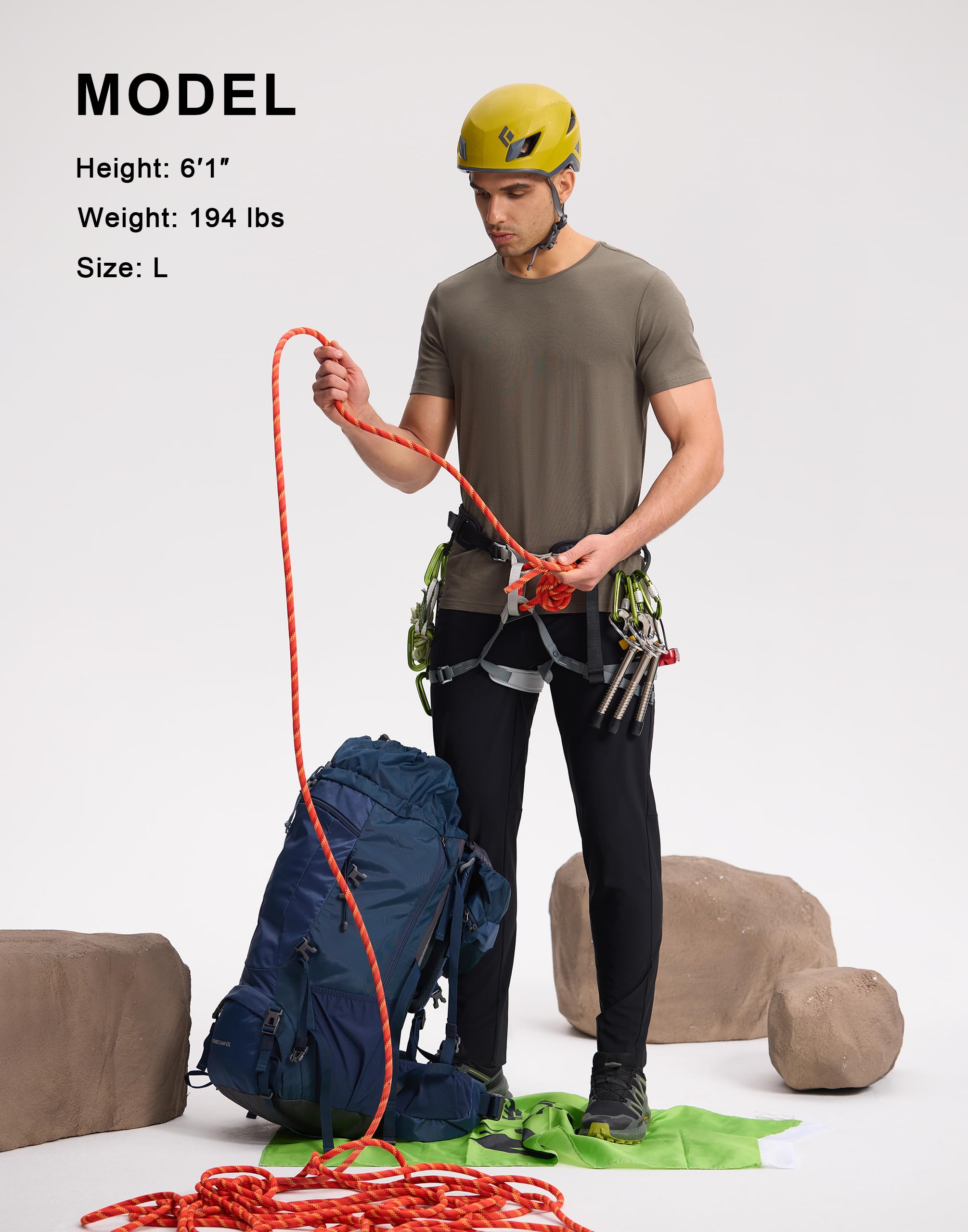 Pioneer Camp Jogginghose Herren Outdoorhose mit 4-Wege-Stretch Atmungsaktiv & Kühlend Sporthose UPF50+ mit 2 Reißverschluss Taschen