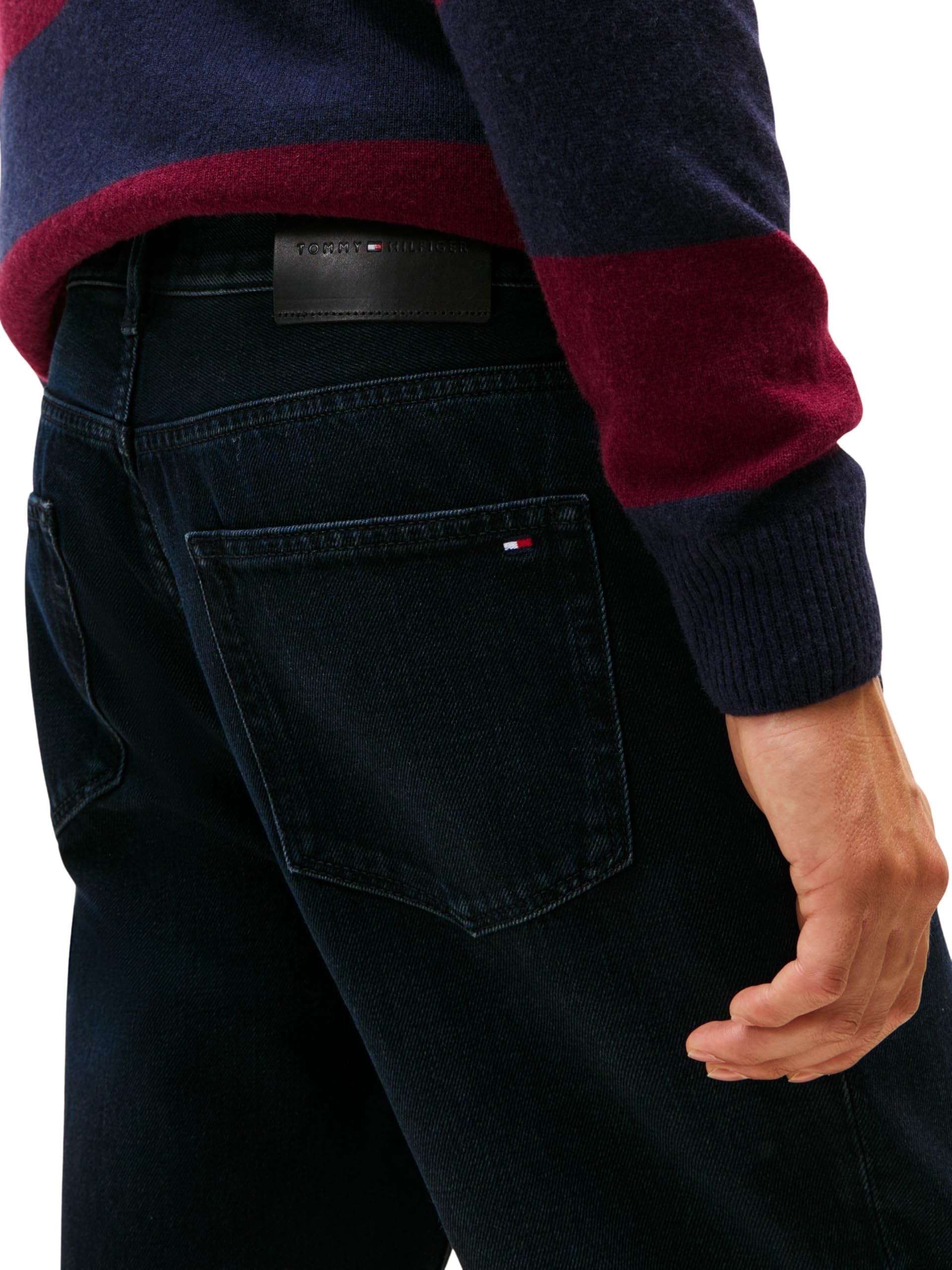 Tommy Hilfiger Tapered Harlem Rgd Windum Blblk Mw0mw40357 - Stożkowy Mężczyźni
