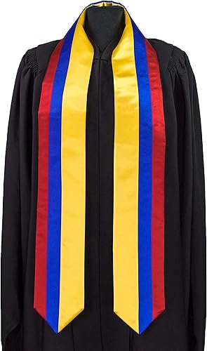 Vista 2 de Flag Graduation SashStole South America International Study Abroad Adult Unisex