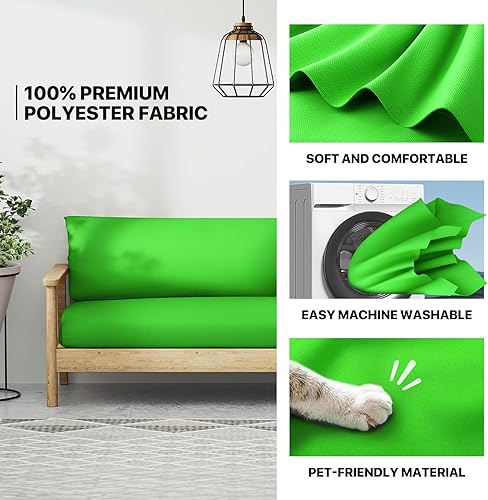 Miniatura 4 de MoNiBloom Funda para futón de tamaño matrimonial, funda elástica sin brazos, funda para sofá sin brazos, protector de muebles, fundas de cojín