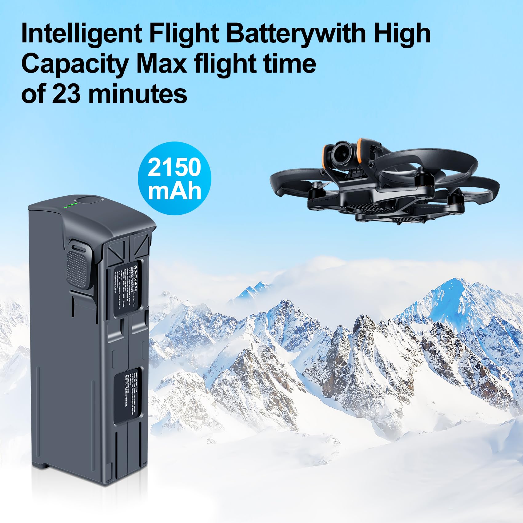 DJI Avata 2（機体単体）インテリジェント フライトバッテリー DJI Intelligent Flight Battery for Avata 2 FPV Drone CP.FP.00000152.01