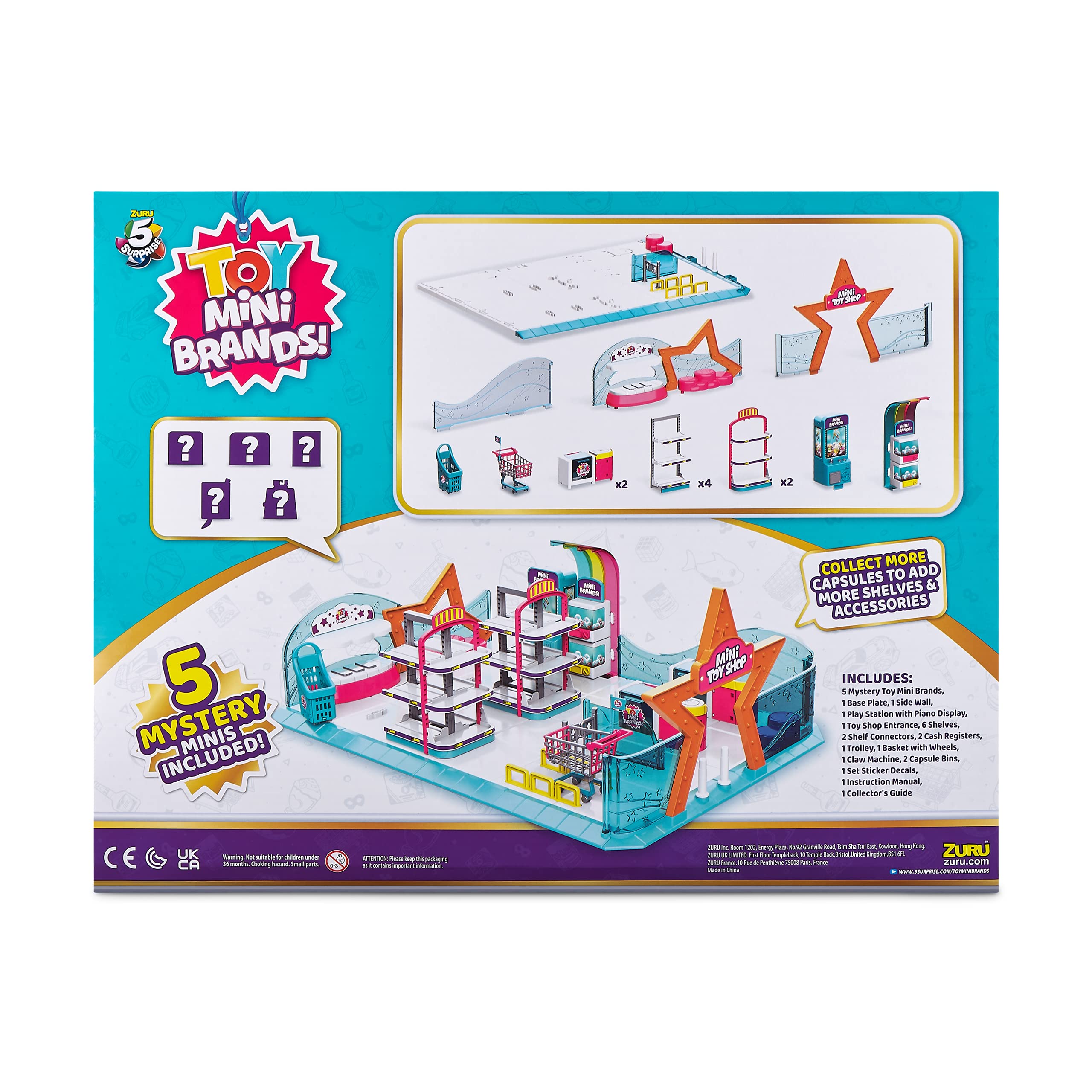5 Surprise Toy Mini Brands Mini Toy Shop Playset Series 1 by ZURU with