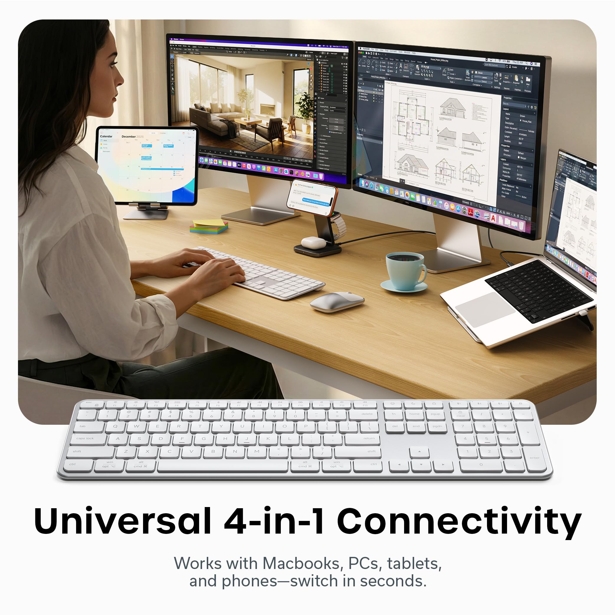 satechi slim EX3 ほぼ新品 キーボード US Slim EX3 Wireless Keyboard for Mac & PC | Bluetooth – Satechi