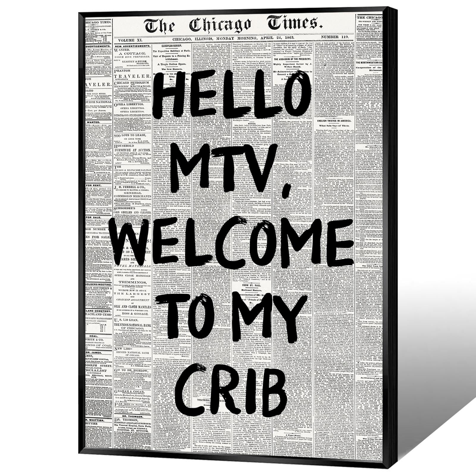 Unframed Black And White Newspaper Canvas Posters What If It All Works Out Wall Art Positive Affirmations Inspirational Quote Prints Painting For Living Room Bathroom Wall Decor 8x12in — view 13