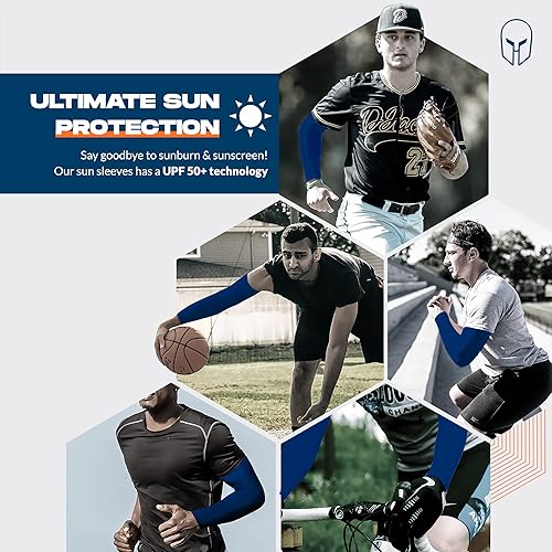 Miniatura 5 de ARMORAY - Mangas de brazo para hombres o mujeres para cubrir tatuajes de enfriamiento, para practicar deportes, básquetbol, golf, fútbol